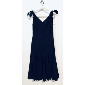 Marvin Singer Depeche Mode Dress Womens 8 Black Tie Shoulder Maxi Minimialist
